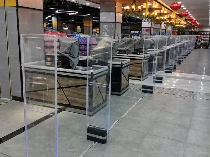Jaringan supermarket memasang perangkat anti maling supermarket emeno kecantikan kubik AM8089