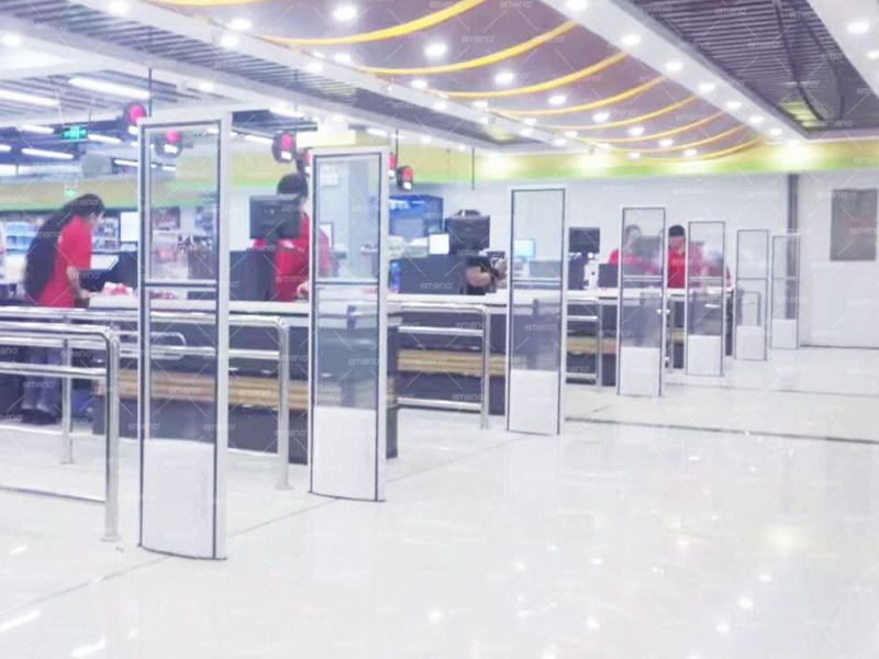 Perangkat anti maling Cubic Beauty AM6208 dipasang di supermarket